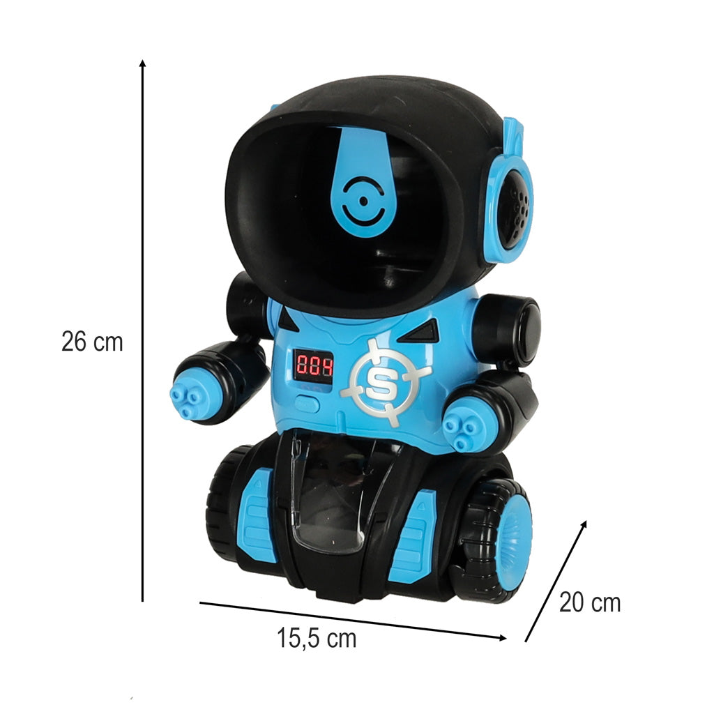 Hungry Robot Target Shooting Arcade Game Set Gun + Balls