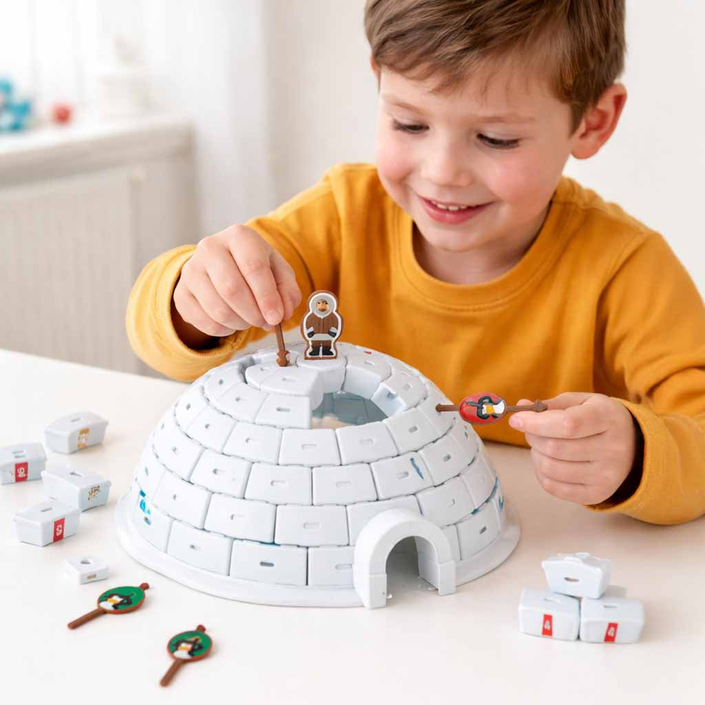 Jeu d'adresse Construire des Iglo Penguins