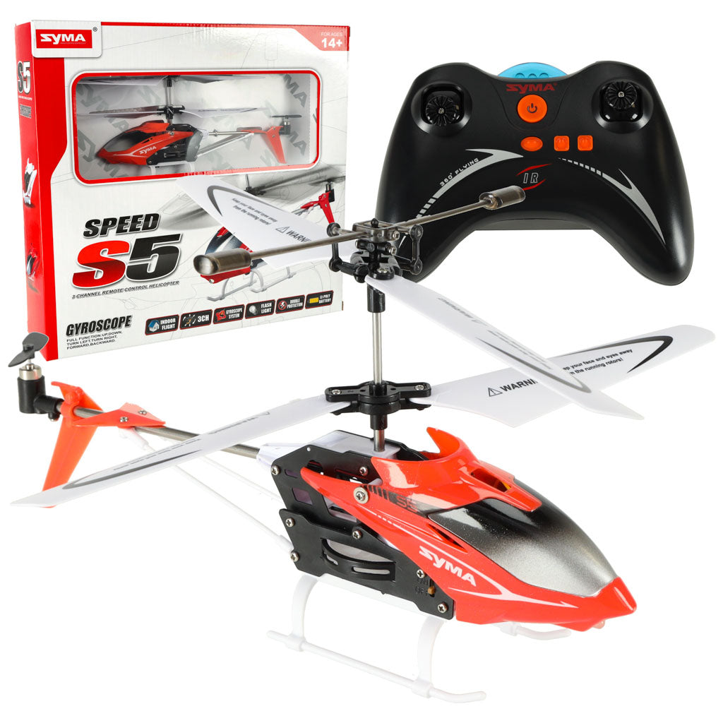 Syma S5 3ch Rc Helicopter Red