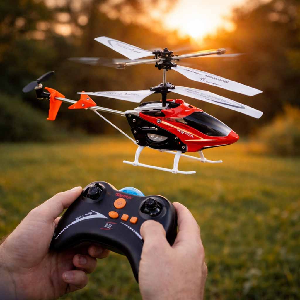 Syma S5 3ch Rc Helikopter Röd
