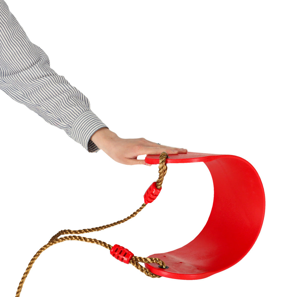 Balançoire de jardin pour enfants plate durable rouge