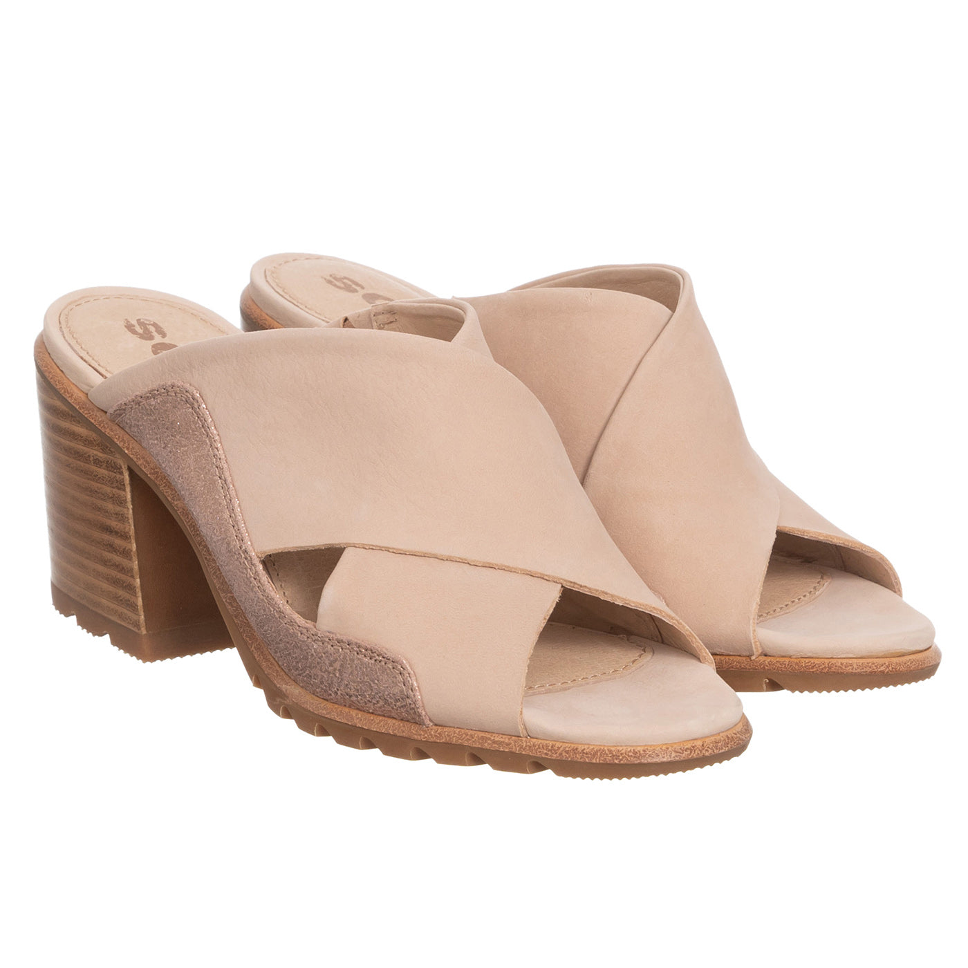 Sorel Nadia Mule Natural Tan Natural Leather Brown