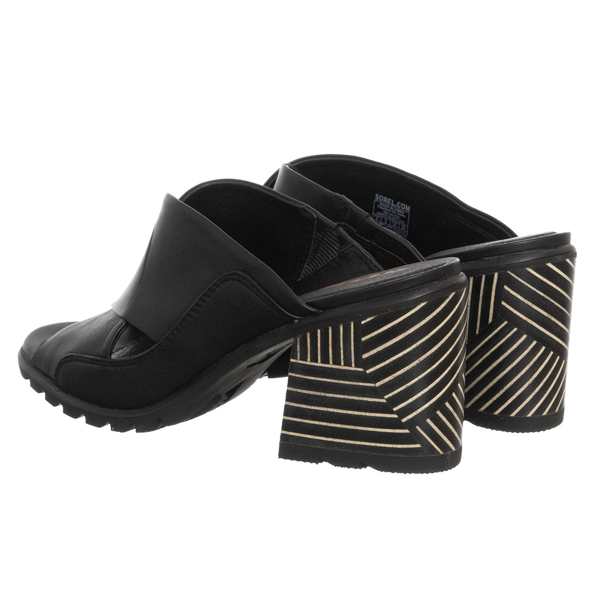 Sorel Nadia Mule Black Natural Leather