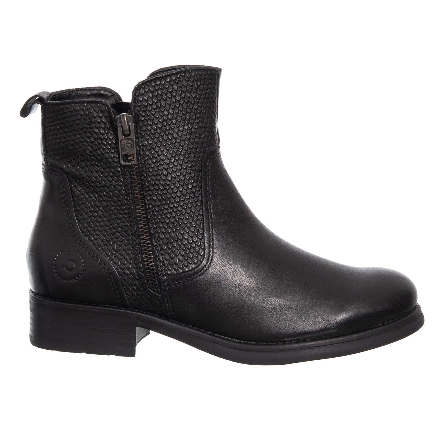 Bugatti Botas Mujer Piel Natural Stiefelette Negro Negro