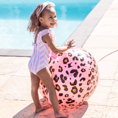Swim Essentials Opblaasbare Waterspuitbal - Roze/goud - Safari Chic
