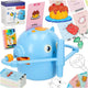Educational Robot Interactive Learning To Draw Writing Set Fiche Markers Blue
