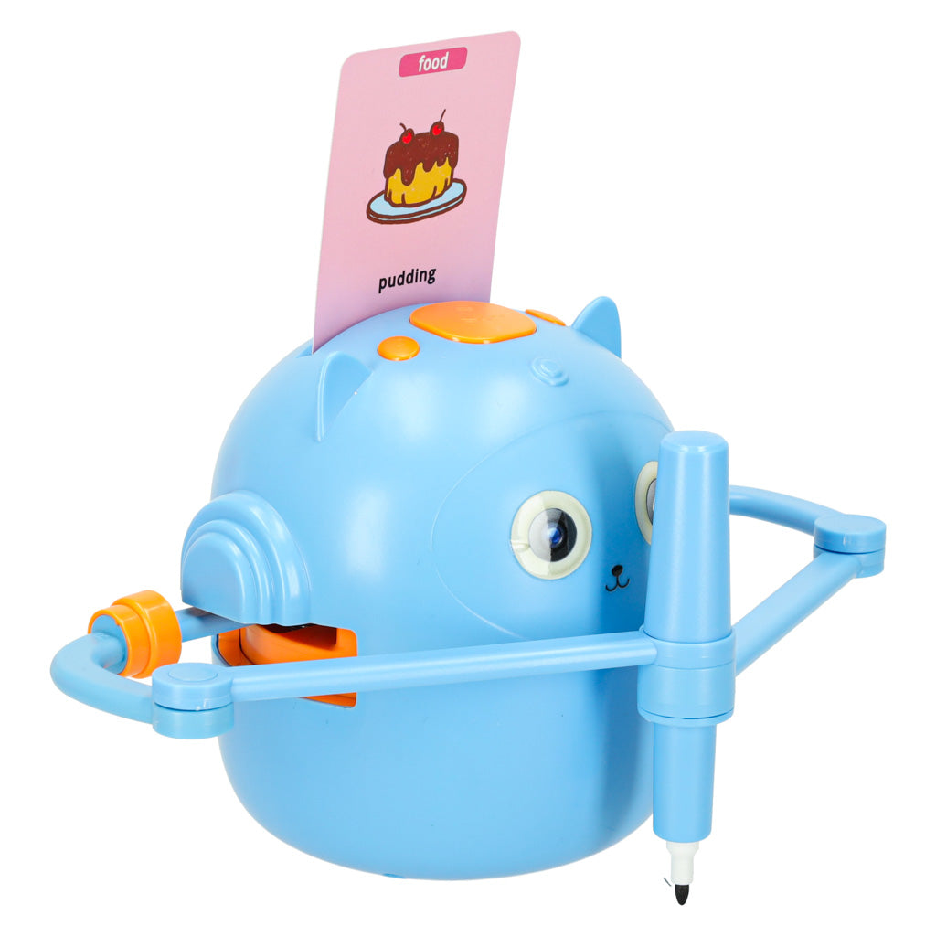 Educational Robot Interactive Learning To Draw Writing Set Fiche Markers Blue