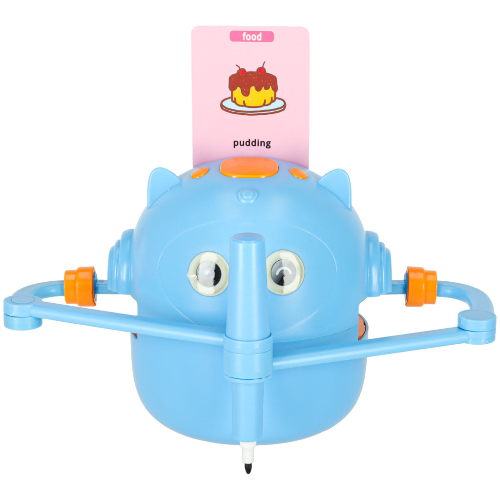 Educational Robot Interactive Learning To Draw Writing Set Fiche Markers Blue