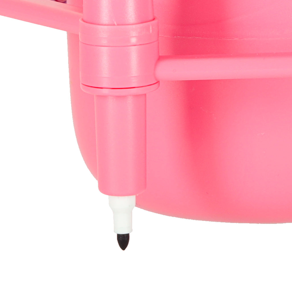 Educational Robot Interactive Learning To Draw Writing Fiche Set Markers Pink