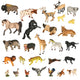 Figures Zoo Animals Set Of 28 El.