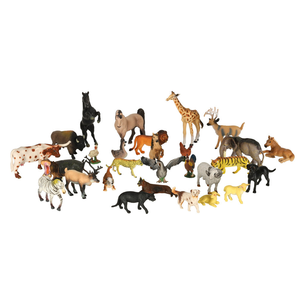 Figures Zoo Animals Set Of 28 El.