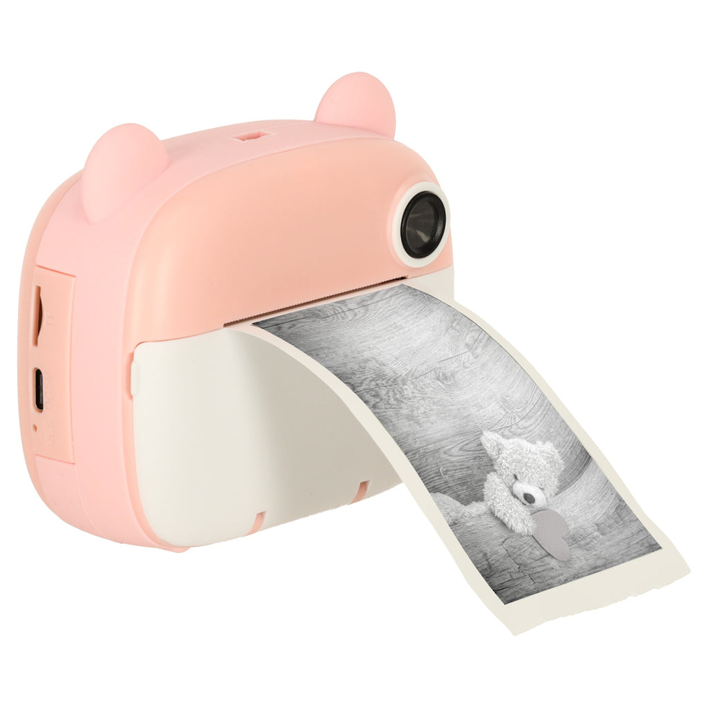 Instant Camera For Children Teddy Bear Pink