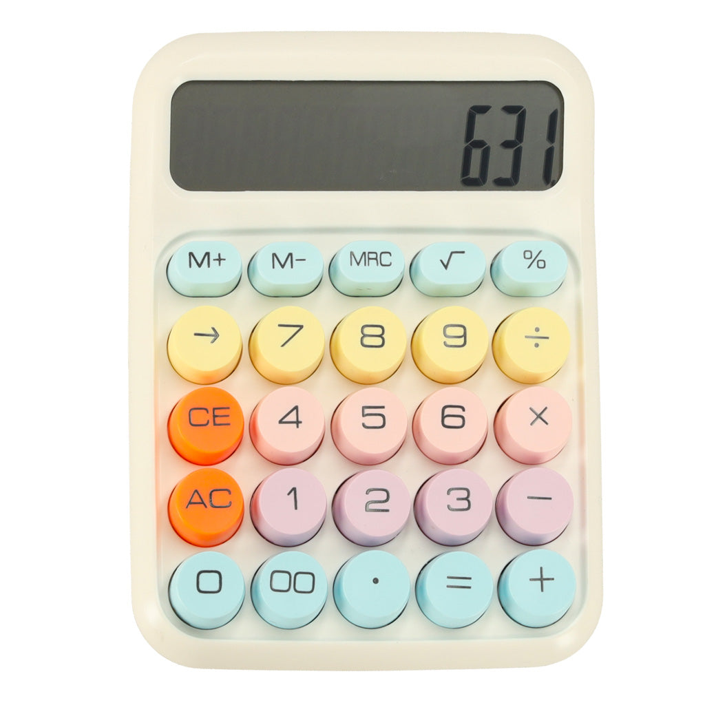Office Calculator Round Buttons