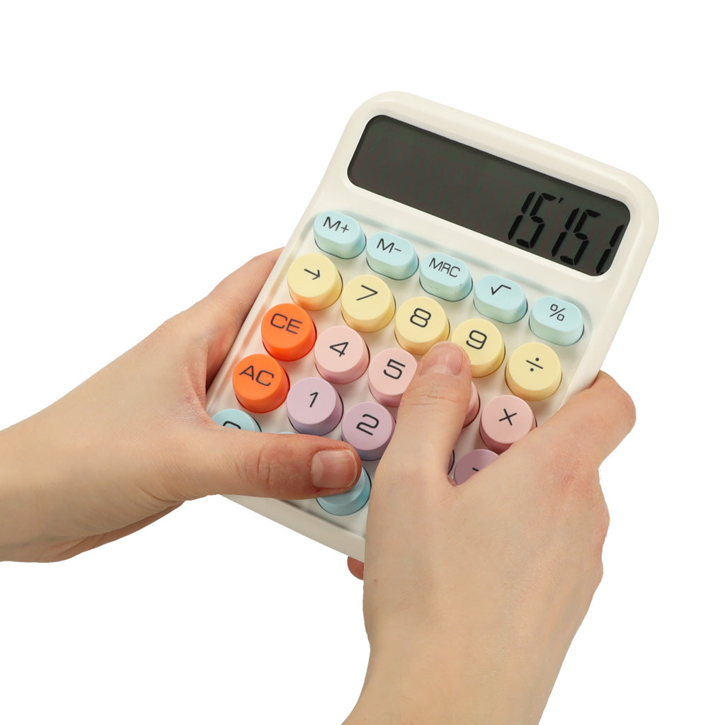 Office Calculator Round Buttons