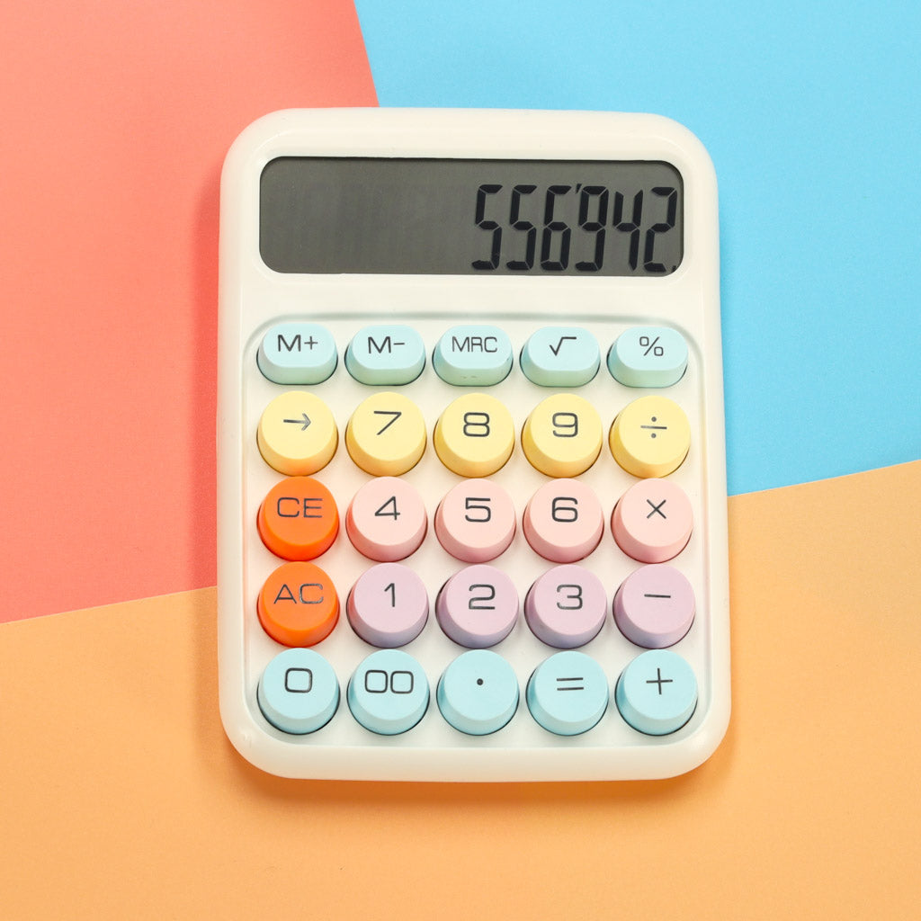 Office Calculator Round Buttons