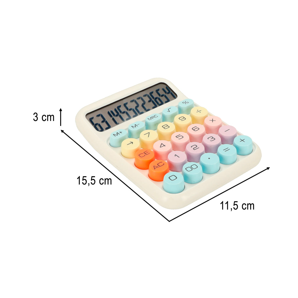 Office Calculator Round Buttons
