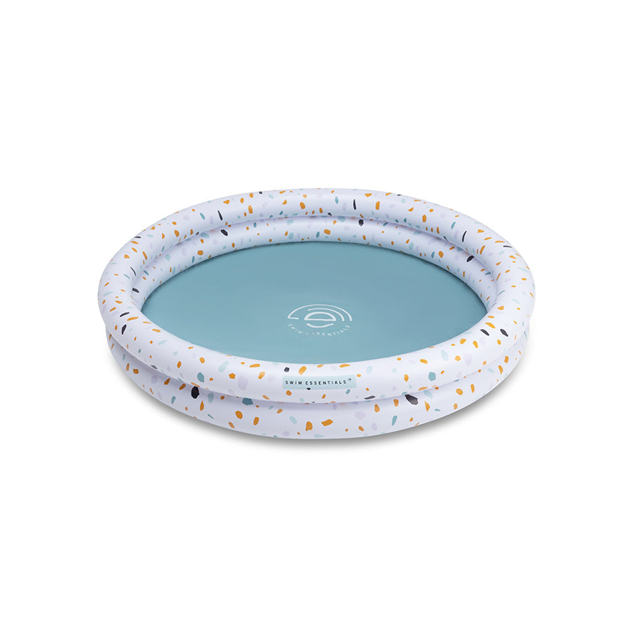 Swim Essentials Kinderbecken - Weiß - Terrazzo Dream - Ø 100 cm