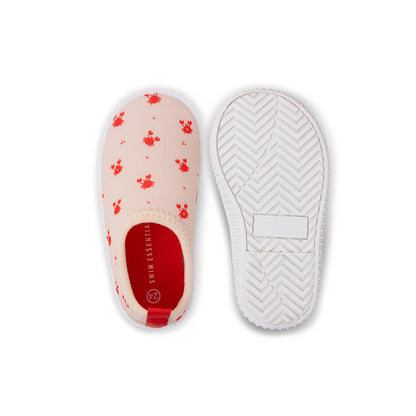 Swim Essentials Kinder Wasserschuhe – Beige/Rot – Crabby