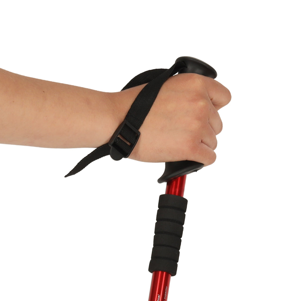 Trekking Poles For Nordic Walking Folding 2 Pieces Red