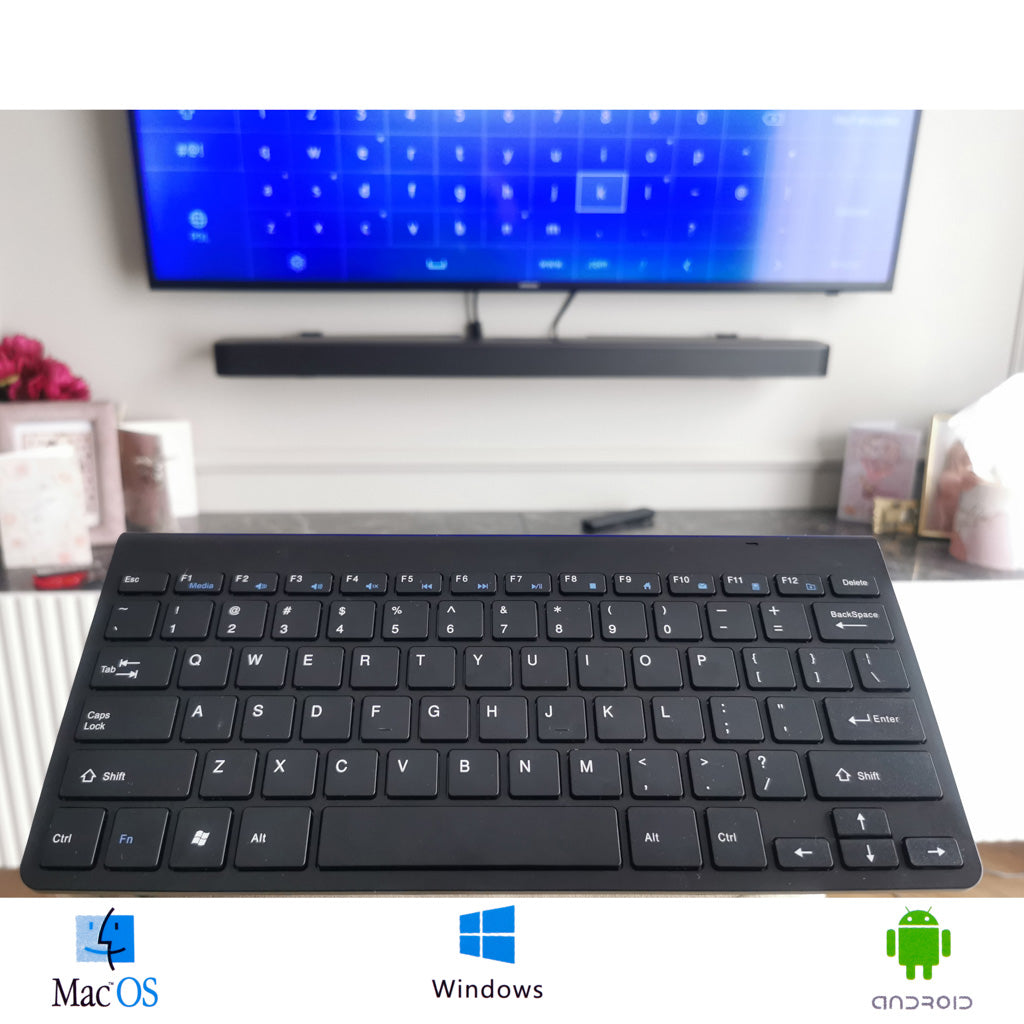 Smart Tv Wireless Keyboard Black
