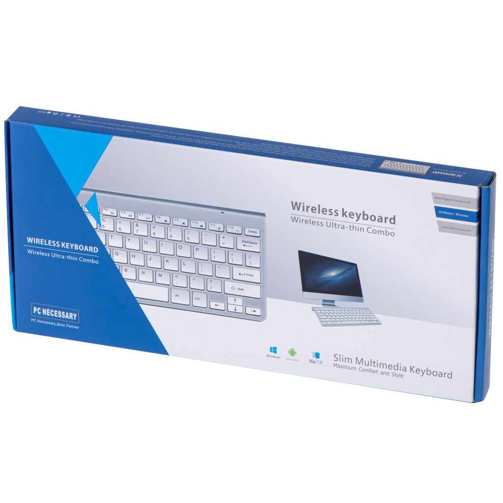 Smart Tv Wireless Keyboard Silver