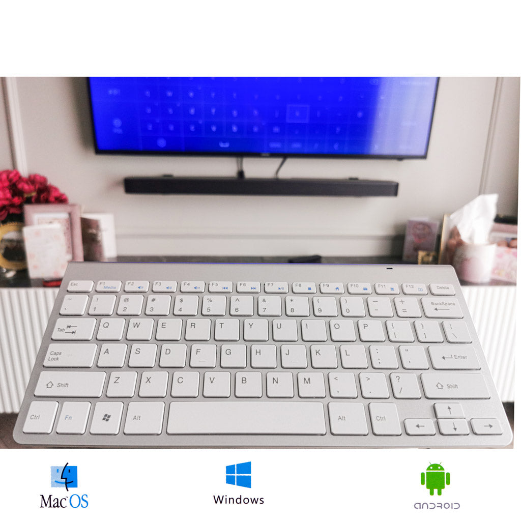 Bezdrátová klávesnice Smart TV Silver