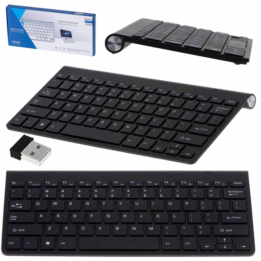 Smart Tv Wireless Keyboard Black
