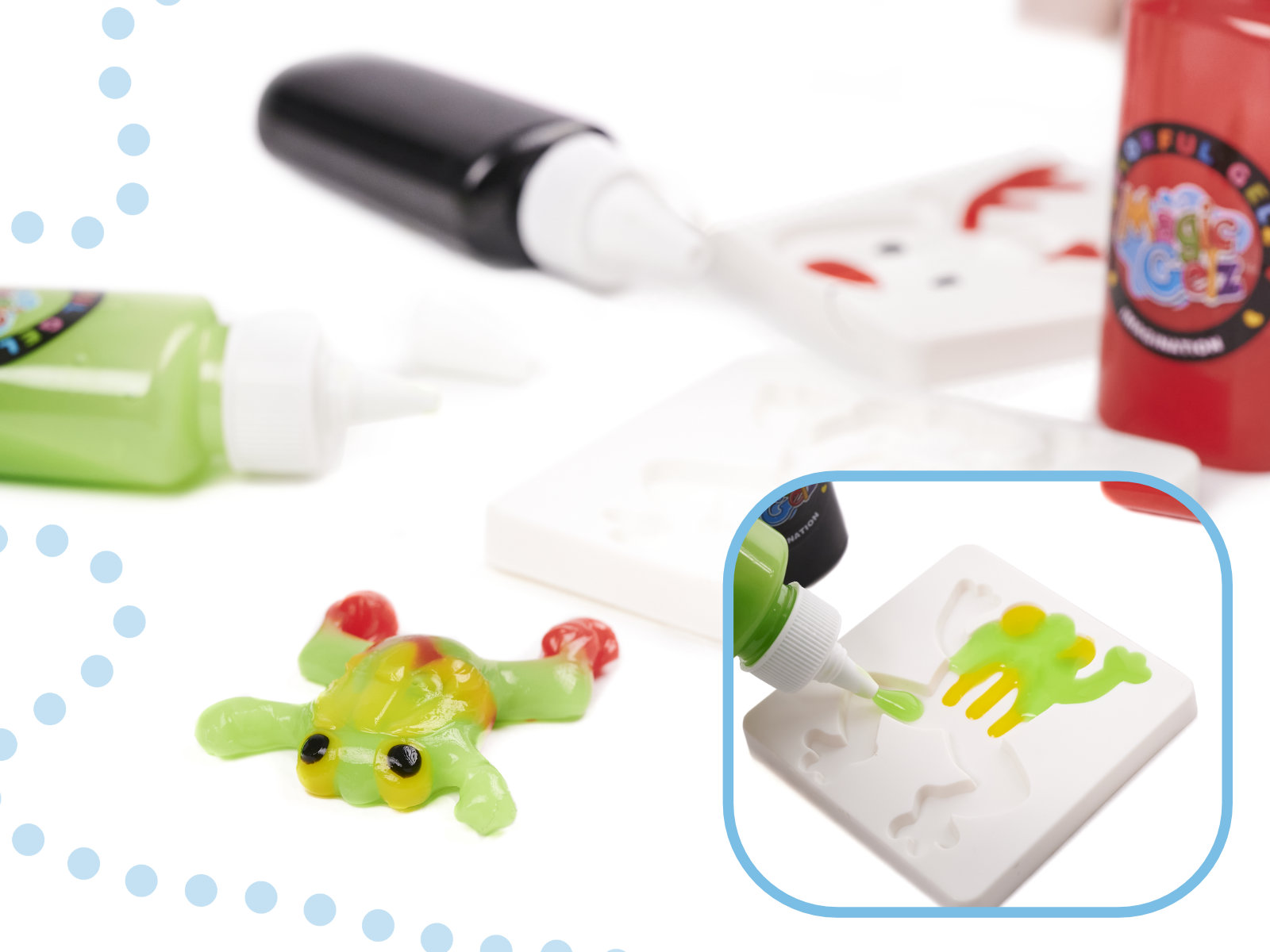 Klej Crystal Glue Slime 3d Zestaw 26el.