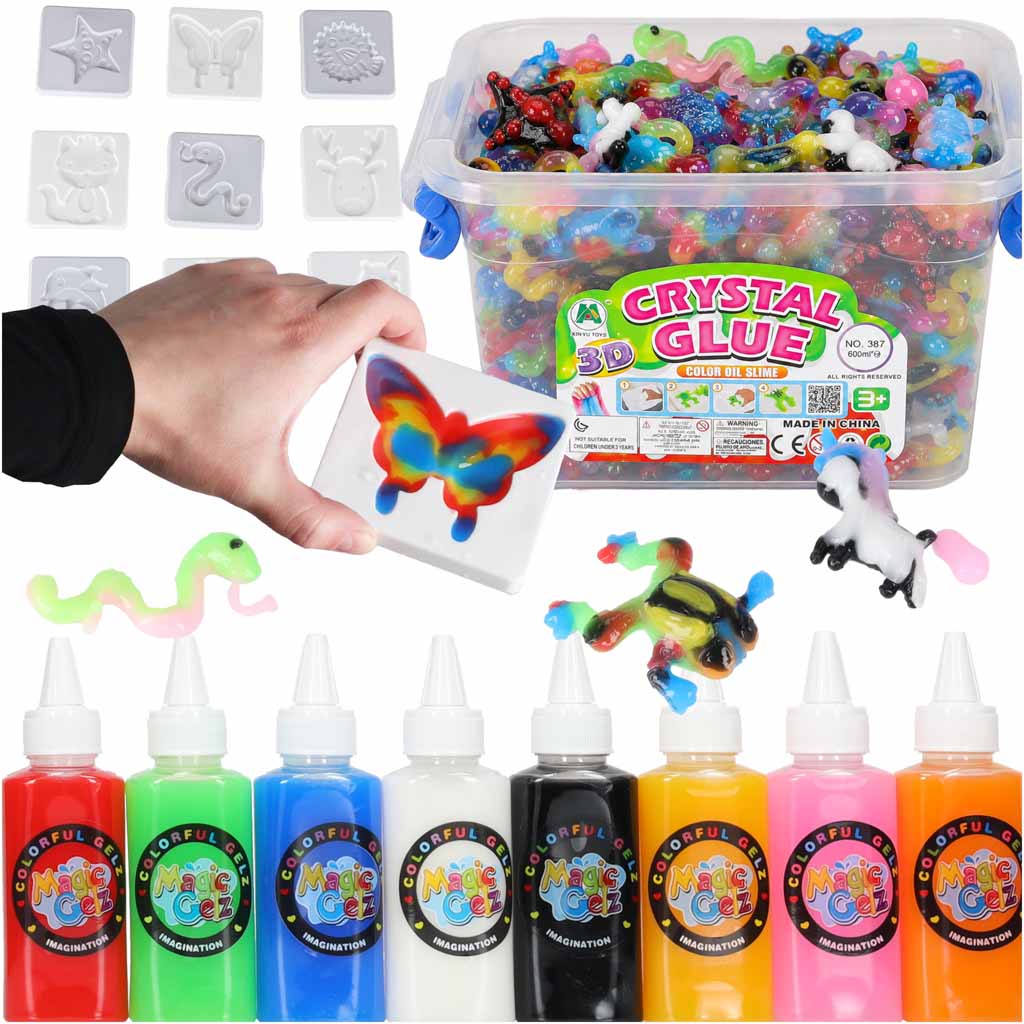 Klej Crystal Glue Slime 3d Zestaw 26el.