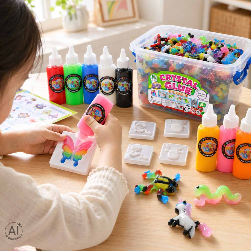 Klej Crystal Glue Slime 3d Zestaw 26el.