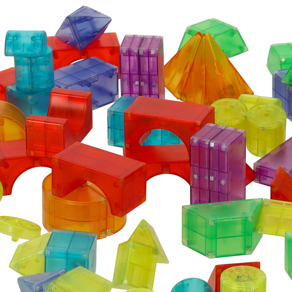 3d Construction Magnetic Blocks Led Glowing 32 El