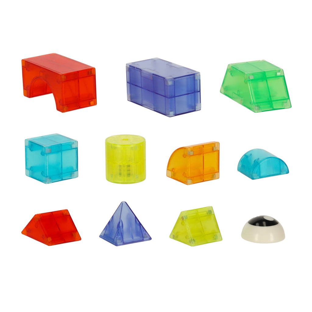 3d Construction Magnetic Blocks Led Glowing 32 El