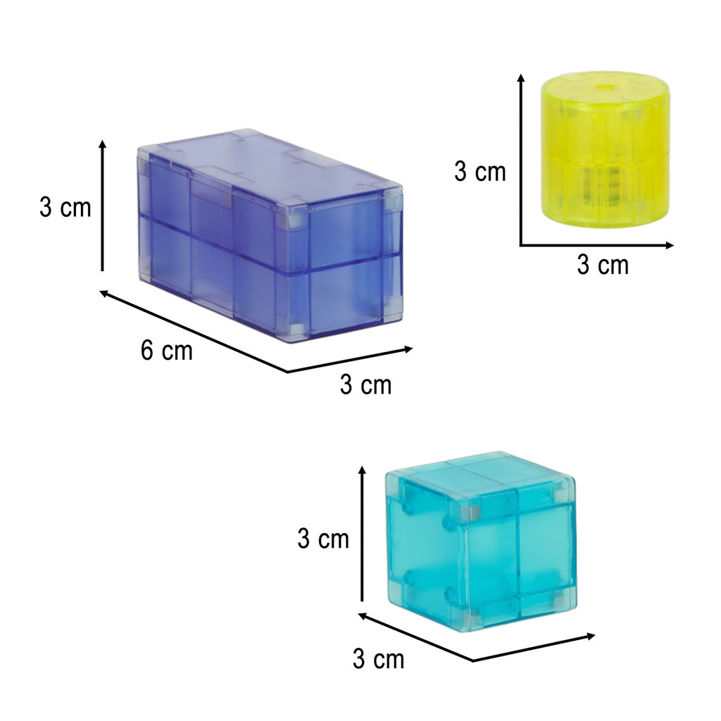 3d Construction Magnetic Blocks Led Glowing 32 El