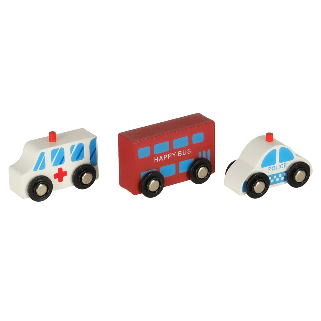 Wooden Train Train Locomotive City 69el
