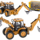 Excavator Loader Bulldozer With Bucket Die-cast Metal Model H-toys 1704 1:50