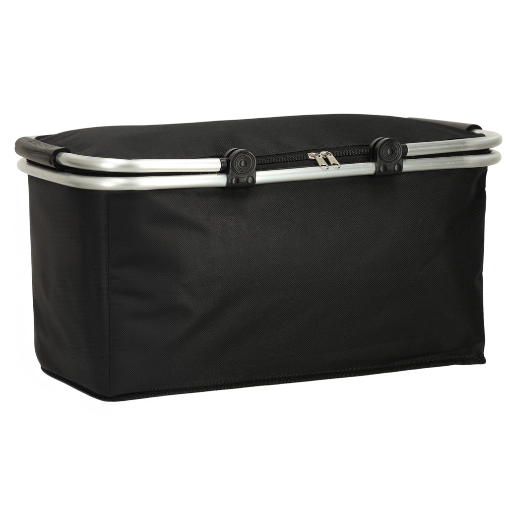 Thermal Folding Picnic Basket Black