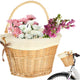 Wicker Basket For Bicycle Front Basket Braided Insert White