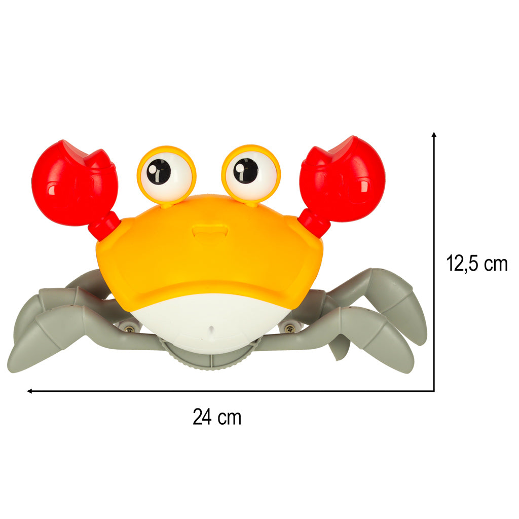 Interactieve Krabcrawler Met Geluid Geel