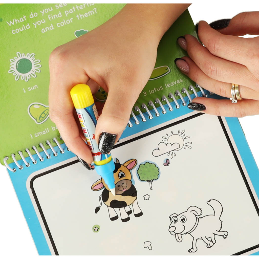 Water Book With Marker - Animals