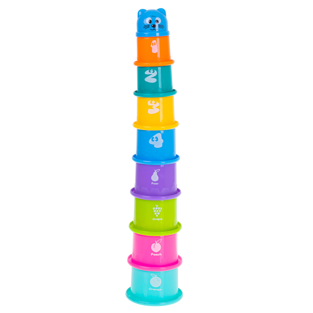 Cupe Educaționale Tower Pyramid Numbers And Fruits