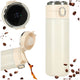 Thermal Mug With Mouthpiece Led Thermos 420ml Beige