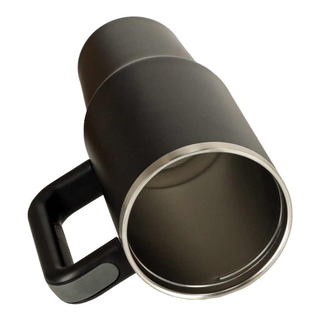 Thermal Mug With Straw And Handle Thermos 1200ml Black