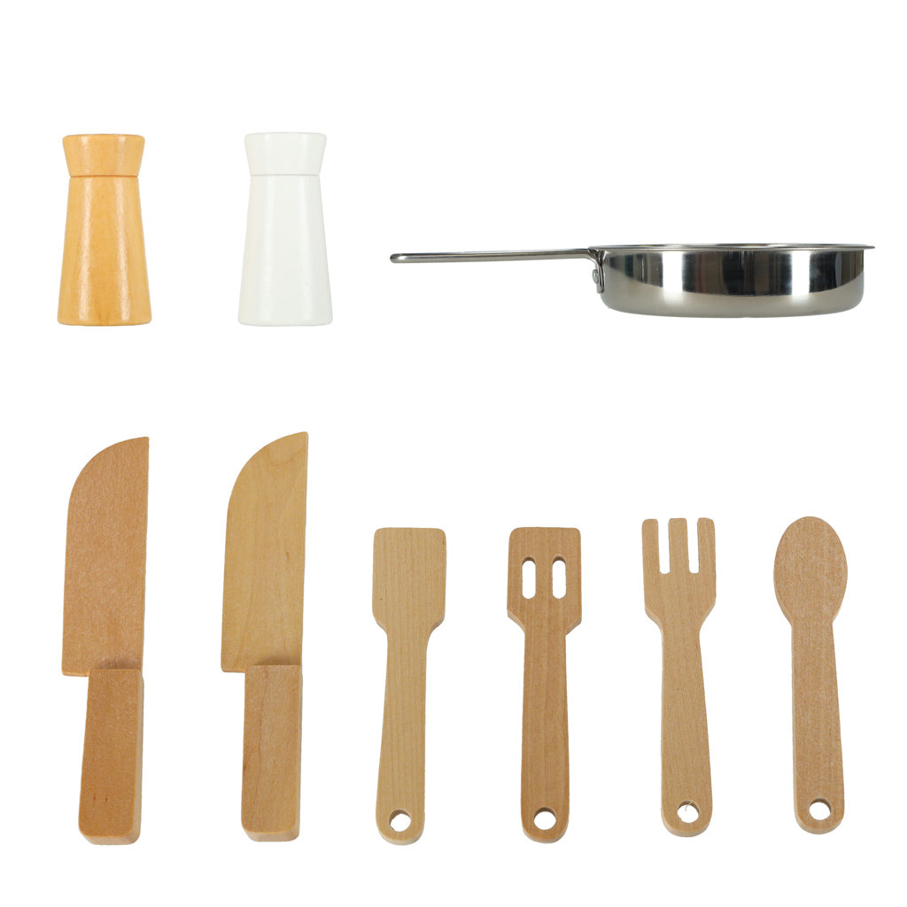 Cozinha de madeira Mdf Lulilo Acessórios retrô
