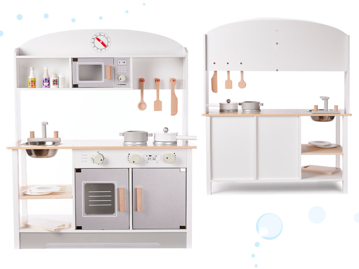 Wooden Kitchen For Children Mdf Modern Classic+ Accessories