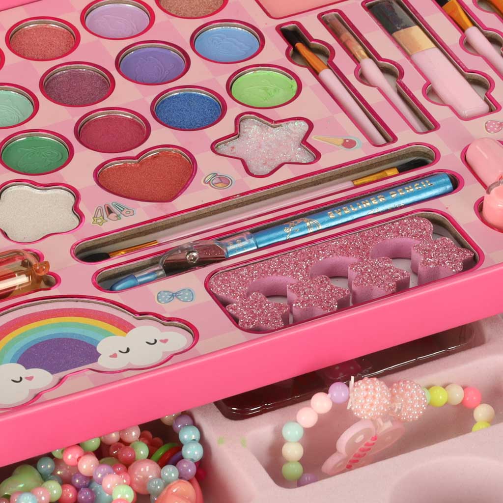 Chest Makeup And Nail Kit Makeup Cosmetics Shadows Lacquers Drawers Mermaid