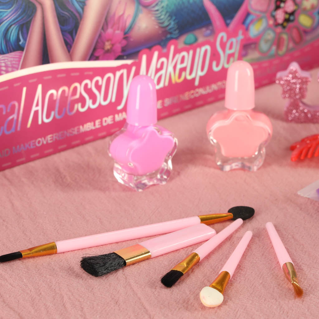 Chest Makeup And Nail Kit Makeup Cosmetics Shadows Lacquers Drawers Mermaid