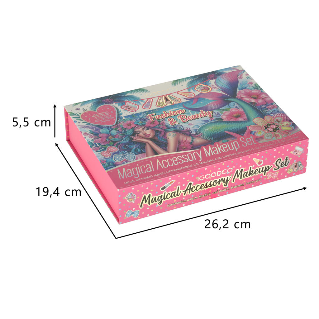 Chest Makeup And Nail Kit Makeup Cosmetics Shadows Lacquers Drawers Mermaid