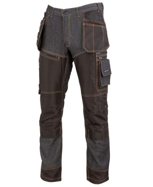 Pantalón Jeans M Negro Con Refuerzos Ce Lahti