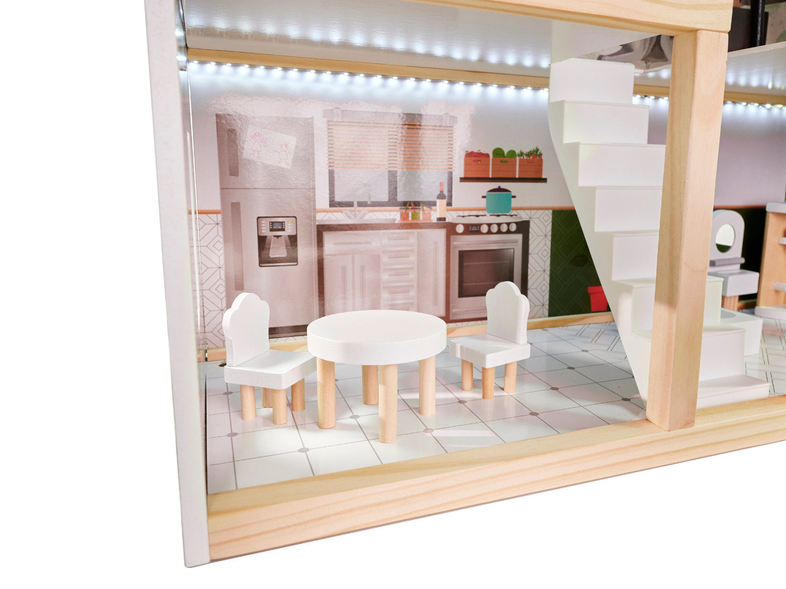 Lulilo Floro Boho Led Wooden Dollhouse