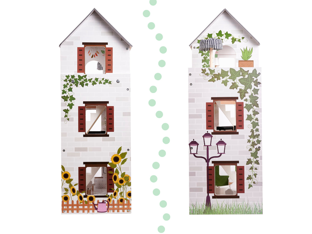 Lulilo Floro Boho Led Wooden Dollhouse